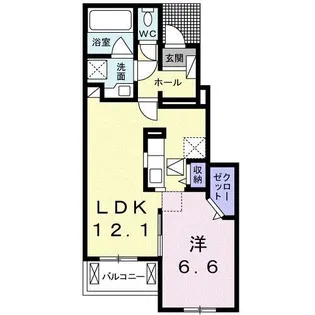 グレイス ガーデン II【1階】の間取り