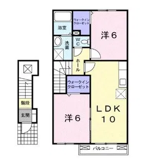 ポポラーレ・デ・レオン【2階】の間取り