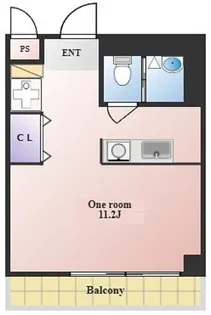 Terrace 223 単身女性専用【2階】の間取り
