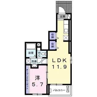 アイランド・ヒルズ下妻【1階】の間取り