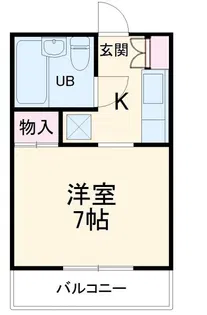 フレンドシップ・モノハウス【2階】の間取り