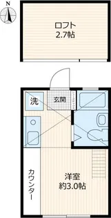 イーリスコート西横浜A棟【2階】の間取り