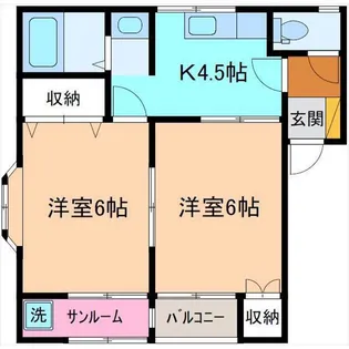 アンジェII【1階】の間取り