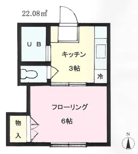 東京都世田谷区深沢6【アパート】の間取り