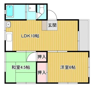 ヴィラファミール【1階】の間取り