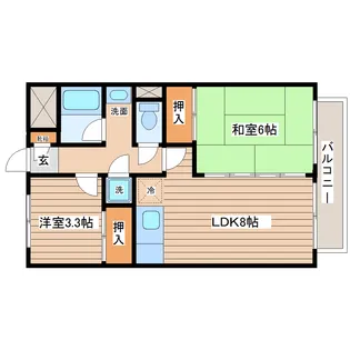 プライム台原【3階】の間取り