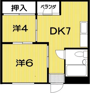 ポラリス帯屋町【4階】の間取り