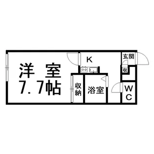 レオパレス堀川町III【1階】の間取り