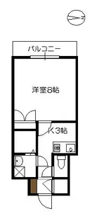 竹田ビル弐番館【1階】の間取り