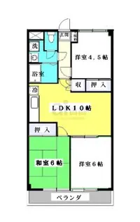 東京都東久留米市八幡町3【マンション】の間取り