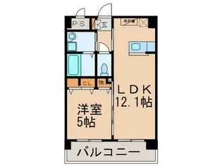 Island 博多駅南【9階】の間取り