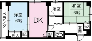 コーポ高津【3階】の間取り