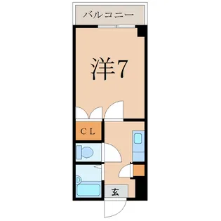 コスミカ荒田【4階】の間取り