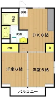 コーポリヨム【2階】の間取り