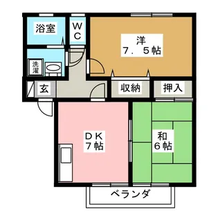 ヴェルジェ塚田 東館【1階】の間取り