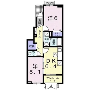 フォーピュアー III【1階】の間取り