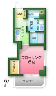 コーポ小川【2階】の間取り