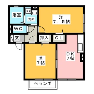 Shine ark D【1階】の間取り