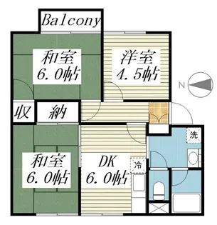 ミューラル湊【2階】の間取り