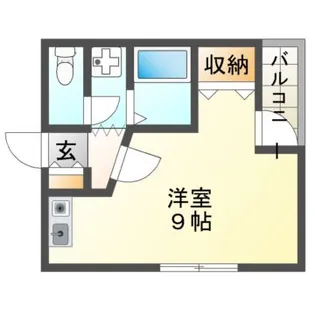 ゴールドハイツ【1階】の間取り