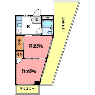 第61川辺ビル【4階】の間取り