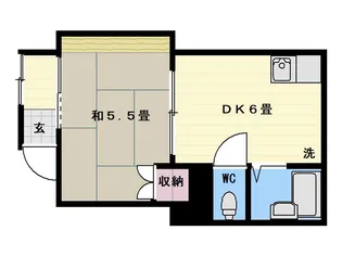 サンルート伊敷(80‐1‐2)【1階】の間取り