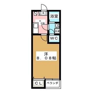 クレフラスト長町【2階】の間取り