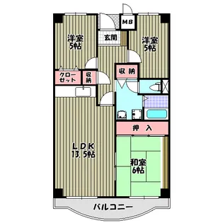 3LDKの間取り画像