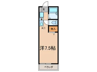 フレール・ドゥ・フジ【1階】の間取り