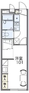 レオパレスフレンズ【1階】の間取り