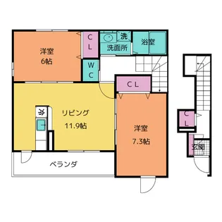 トム・パーク【2階】の間取り