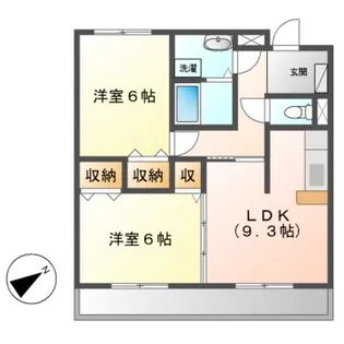 メルベーユ【2階】の間取り