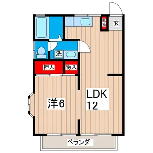 ワカバハイツ【2階】の間取り