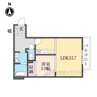 エトワール磐船【4階】の間取り