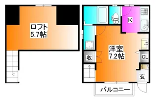 Elysion芝高木【1階】の間取り