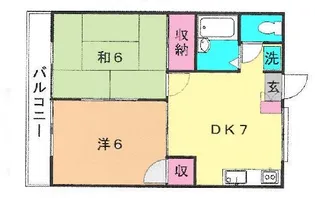 リバティハウス【2階】の間取り