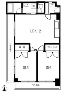レジデンスミヤタ【2階】の間取り