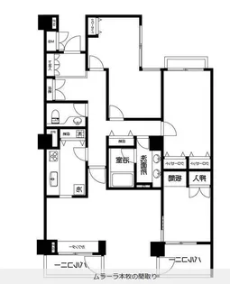 神奈川県横浜市中区本牧原【マンション】の間取り