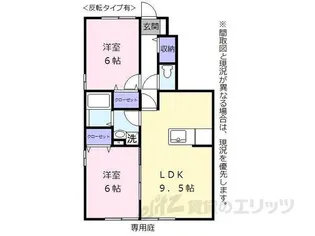 ローズコート梨子ノ木【1階】の間取り