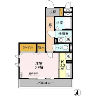 メゾン プレール【1階】の間取り