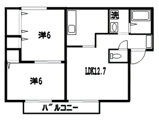 コスモヒルズ【1階】の間取り