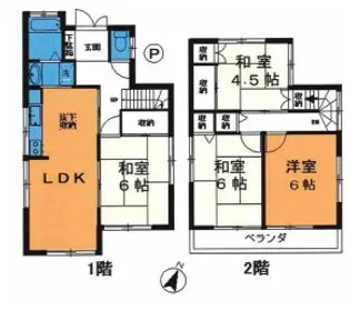 東京都国分寺市日吉町1【一戸建】の間取り
