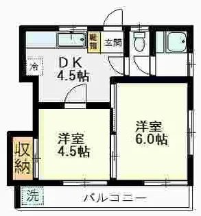 コーポますみ【2階】の間取り