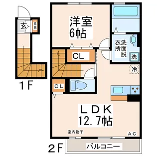 ラ・カーサ・デ・須屋の間取り