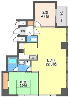 ストークタワー大通り公園I【9階】の間取り