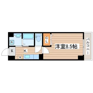 ベルフィオーレ二日町【10階】の間取り