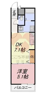 フジパレス浜寺サウスII番館【3階】の間取り