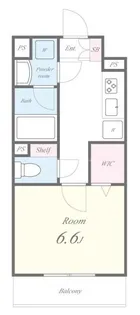 フィレール南千住【3階】の間取り