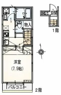 フェンガリ西台【2階】の間取り