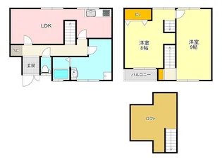 大阪府堺市北区百舌鳥梅北町3【一戸建】の間取り